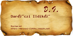 Daróczi Ildikó névjegykártya